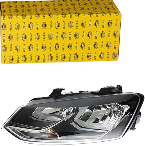 HELLA 1LB 012 034-031 Halogen Scheinwerfer - VW Polo (6R1, 6C1) - ECE | Kompatibel mit: VW POLO V, POLO Van