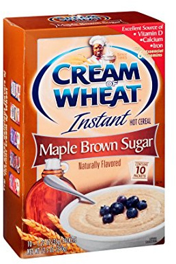 Cream Of Wheat Maple Brown Sugar 10 pk Instant Hot Cereal 12.5 oz (Pack of 12)