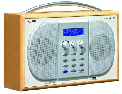 Pure EVOKE-2XT, Luxury DAB/FM Portable Radio with Alarm - Maple