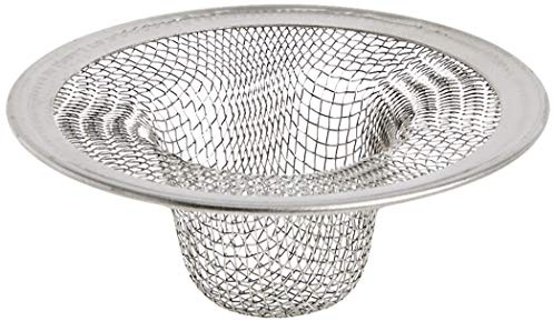 Danco 88820 2-3/4-Inch Tub, Stainless Steel, Silver, 2-1/2-Inch Lavatory Mesh Strainer