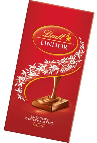 Lindt & Sprüngli Lindor Tafel, 5er Pack (5 x 100 g)