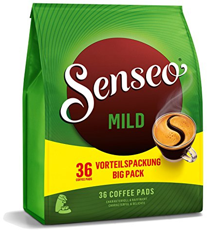 Senseo Doux / Mild Roast, Nouveaux Design, 36 Dosettes de Café