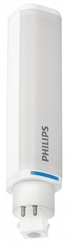 PHILIPS 8.5W 4 Pin Horizontal 3000K G24q LED Bulb, uses Ballast
