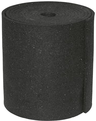 Kerbl Halkfri matta för att falla av själv (ökar säkerheten, förbättrar stabiliteten, längd 20 m, bredd 150 mm) 37398, svart
