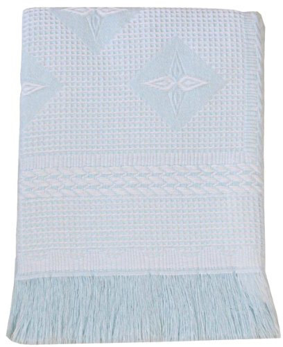 Babyprem Bebé Manta Manita Chal Ropa de Cama Infantil Estrella Niño 122 x 122 cm Azul