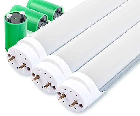 Showlite 3er Set LED Röhre 60cm (600mm Leuchtstoffröhre, T8 G13, 900 Lumen, 4500 Kelvin, Tageslichtweiß, Leistung: 10W)