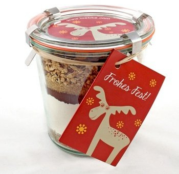 Löbke Hof Backmischung Weihnachts-Kuchen Frohes Fest 580ml Sturz-Weckglas