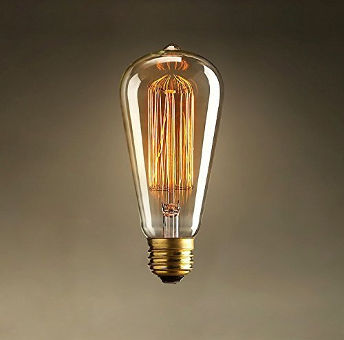 RH-MALL E27 ST64 40W Ampoule Edison Filament De Tungstène Lampe à Incandescence Classique Vintage Antique 220V