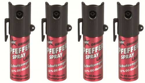 4 Stück Pfefferspray Lady Pink Schutzengel 15 ml