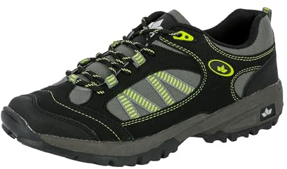 Lico Herren Rancher Low Trekking-& Wanderhalbschuhe, Schwarz Grau Grün, 46 EU