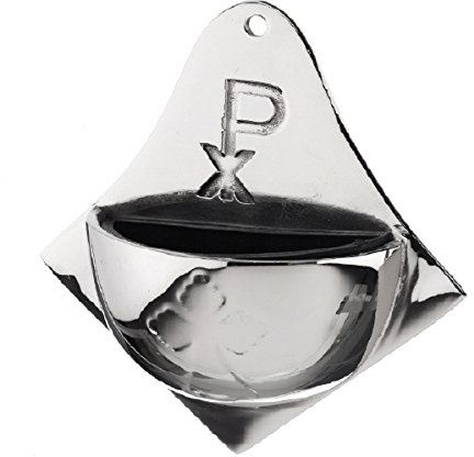 Weihwasserbecken Silber, Höhe 13 cm