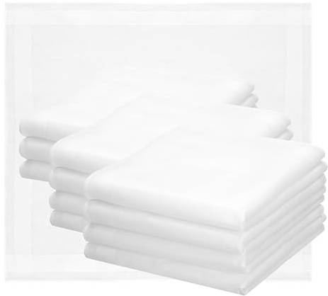 Betz 12 Stück Damen Stoff Taschentücher Set Chanelle 2 Größe 30x30 cm 100% Baumwolle