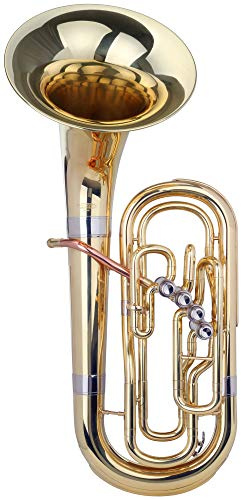 Classic Cantabile OBB-400 Oberkrainer Bellfront Bariton (4 Neusiber Perinetventile, Messing Korpus, Schallbecher 300 mm, Bohrung 14,5 mm, inkl. Gigbag und Mundstück)