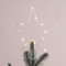 Lights4fun 20cm 45er LED Stern Christbaumspitze Weihnachtsdeko Batteriebetrieb
