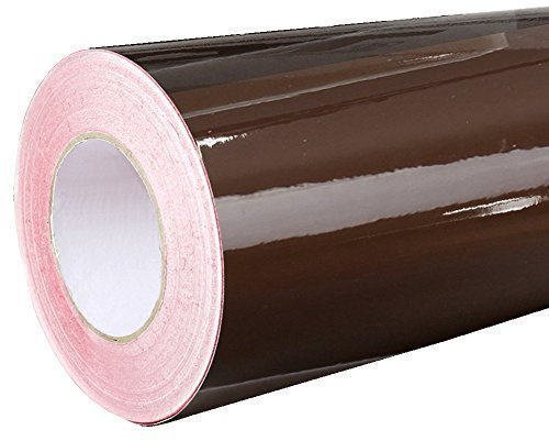 4,41€/m² Rapid Teck® Glanz Folie - 800 Nougat Braun - Klebefolie - 5m x 63cm - Plotterfolie - selbstklebende Folie - auch als Moebelfolie - Dekofolie