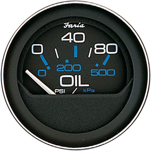 Faria Beede Instruments Faria Beede 13002 Korallenöl-Manometer (80 PSI), 5,1 cm, Schwarz