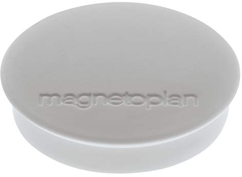 magnetoplan Premium Magnete Discofix standard | 10 Stück, Rot | Starke Magnete für Magnettafel, Whiteboard + Kühlschrankmagnete | Haftkraft: 0,7 kg, leicht abnehmbar | ØxH 30x8mm