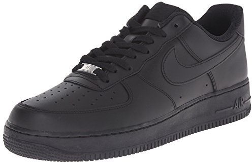 Nike Nike AIR FORCE 1 '07, Herren Sneakers, Schwarz (BLACK/BLACK), 40.5 EU