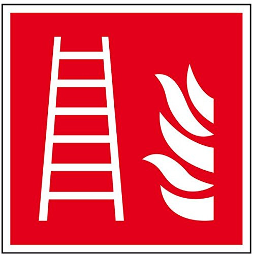 LEMAX® Brandschutzschild Feuerleiter, ASR/ISO, Folie, selbstklebend, 200x200mm
