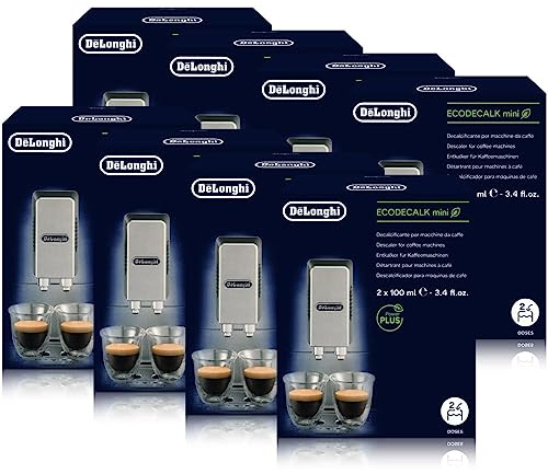 8x Delonghi Entkalker Eco Dekalk mini 200ml für Kaffee Espresso Vollautomaten