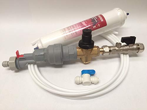 ColdWaterCoolers.com Multicolor Water Dispenser Install Rail Kit with Filter, WRAS Approved, Plumbed, Textured Finish