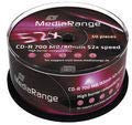 MediaRange MR207 CD-R 700 MB 50Stück (S) CD-Rohling – RW vírgenes (CD-R, 700 MB, 50 Stück (S), 120 mm, 80 Min, 52 x)