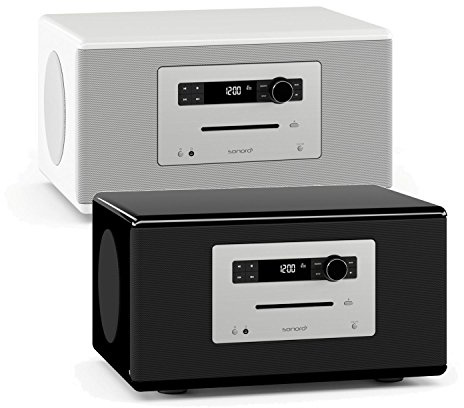 sonoro HiFi Schwarz - High End 3-Wege HiFi Stereo Musiksystem mit Bluetooth, Optischer Digitaleingang, FM/DAB/DAB+ Radio, CD, vorinstallierte Meditations- und Relaxinhalte