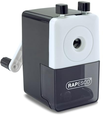 Rapesco R64000B2 Taille-crayon de Bureau Modèle 64, Noir