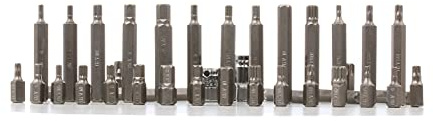 VOREL 66400 Set Schraubendreher-Einsatz (Bits) Chrom-Vanadium-Stahl