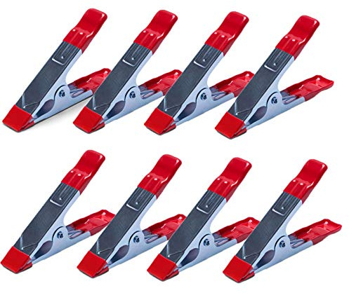 8 Teiliges Set Leimzwinge,Klemmzwinge,Federzwing, Metall Klemme 100mm von all-around24
