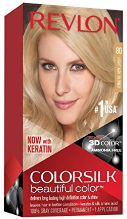 Revlon Colorsilk Permanent Hårfärg Ton 80 Ljus Ask Blond