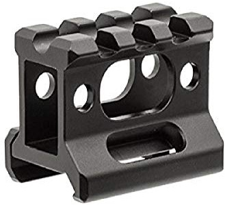 UTG Erwachsene Montageerhöhung UTG Super Slim Picatinny Riser Mount 1 High, 3 Slots MT-RSX1S, schwarz, One Size, MT-RSX1S