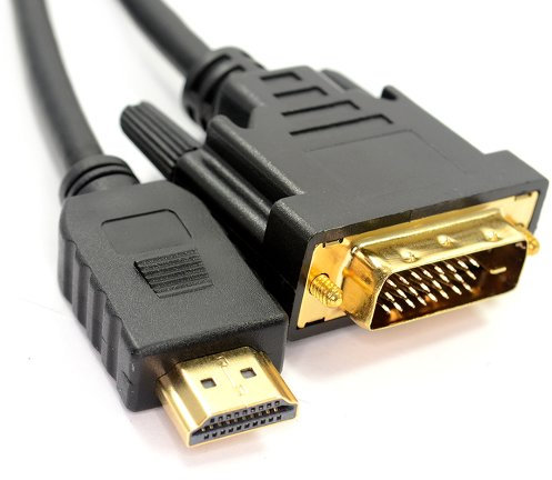 kenable DVI-D 24+1 Mâle Vers HDMI Digital Vidéo câble Cordon Plaqués Or 1,5 m [1.5 mètre/1,5m]