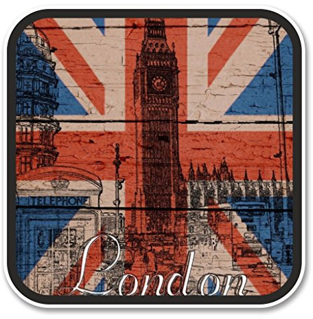 2 x 30cm/300mm London UK England Vinyl Sticker Decal Laptop Travel Luggage Car iPad Sign Fun #6202