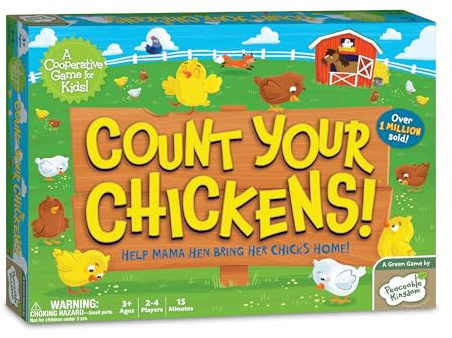 Peaceable Kingdom Count Your Chickens Award Winning Cooperative Counting Game for Kids