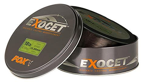 Fox Exocet Mono Trans Khaki Karpfenschnur 1000m, Angelschnur, monofile Schnur zum Karpfenangeln, Schnüre für Karpfen, Durchmesser/Tragkraft:0.309mm / 5.90kg Tragkraft