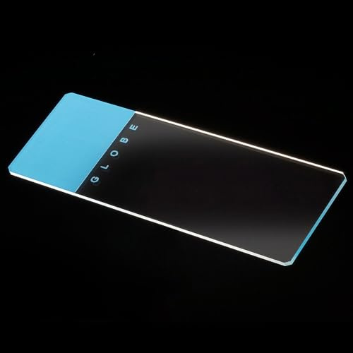 Globe Scientific Microscope Slides, 1324B, Blue Frosted, Soda Lime Glass, Ground Edges, Safety Corners, 25mm x 75mm, Pre-Cleaned, 72/Box, 1440/CS