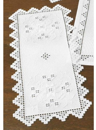 Permin Hardanger Tischläufer Stickpackung Hardanger Zählmuster, Multifarbig
