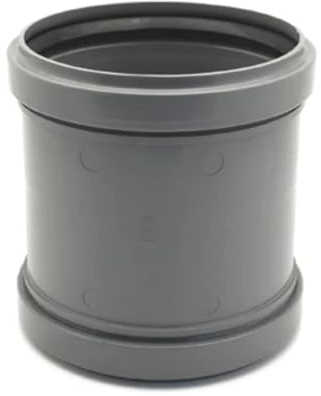 Manicotto 2 bicchieri doppio innesto 110mm per tubi di scarico