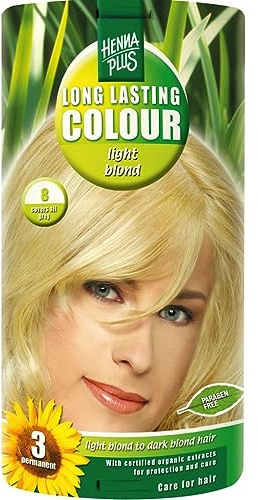 Hennaplus 49133 Long Lasting Colour 8 Light Blond