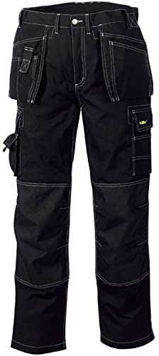 teXXor Arbeitshose Twill Bundhose T/C Panama Canvas Arbeitsbundhose schwarz 56