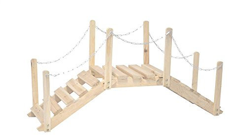 Shine Company - Ponte da giardino, colore: naturale