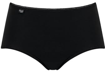 Sloggi Women's 24/7 Cotton Midi C3P Slip, Black, 22 UK