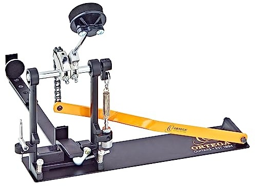Ortega Guitars Cajon Pedal Links - Percussion Series - Metall Pedal mit Schaumstoffschlägel für Trommelkiste - Inklusive Tasche und Drum Key (OCJP-GB) | Pedal mit Schaumstoffschlägel, für Cajon / Trommelkiste, inkl. Tasche und Drum Key, OCJP-L-GB