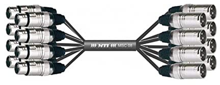 MUSIC STORE Studio Multi-Core Eco-8 [XLR (M) > XLR (F)] 3 m - Cavo multicore analogico