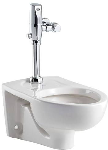 American Standard 3351528.020 Afwall Universal Wall-Hung Toilet Bowl with 1.28 Gpf Selectronic Flush Valve