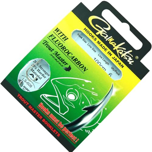 Gamakatsu LS-608 Trout Master Series 100cm - 6 gebundene Angelhaken