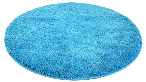 Kinzler J-10004/41 hochwertige Mikrofaser Badematte Uni, 50x80 cm, flusenfrei, pflegeleicht, türkis