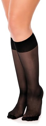 GLAMORY Glamory Fit 20 Gambaletti Extra Larghi Calze Unisex - Adulto (Pacco da 1)