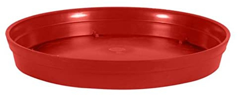 EDA Plastiques Soucoupe Toscane Rouge Rubis 15 x 15 x 3 cm 13622 R.RU SX6